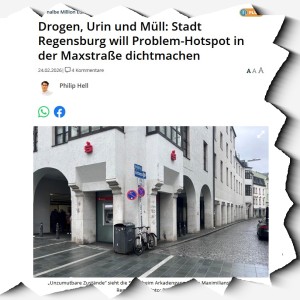Nachgefragt | Drogenhotspot Maxstraße – geht Regensburg das Problem endlich an?