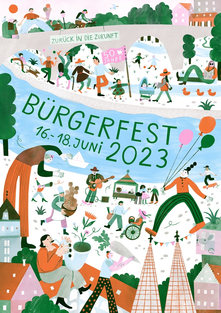 Das Plakat zum Regensburger Bürgerfest 2023 ist da! 