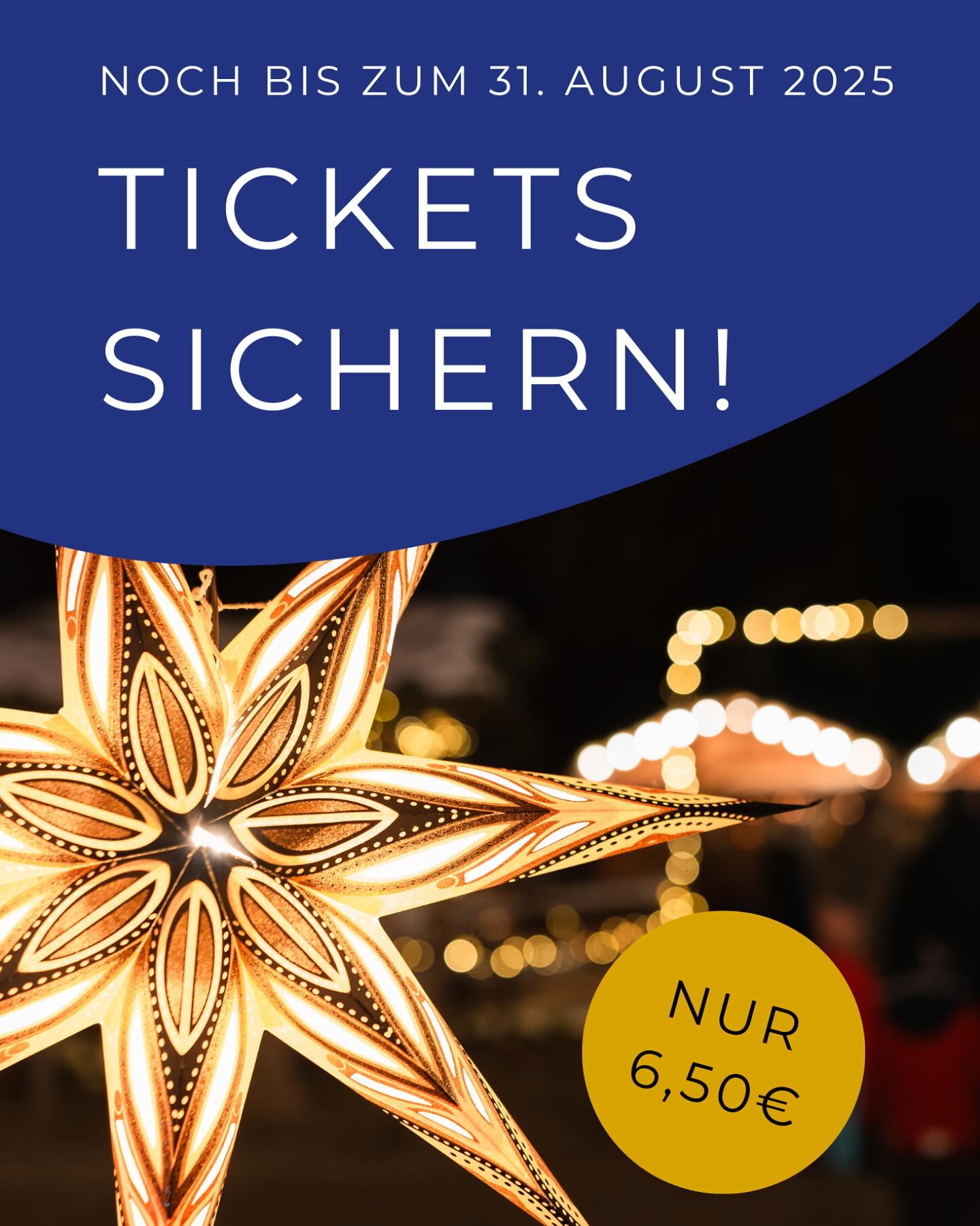 Romantischer Weihnachtsmarkt 2025 | Früher-Vogel-Aktion